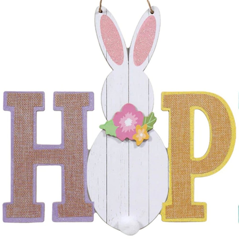 Hop Easter Bunny Sign